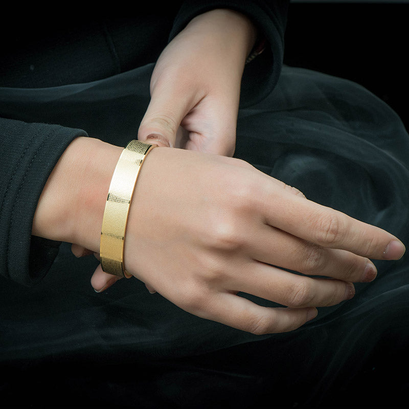 Buddha Stones Shurangama Mantra Engraving Titanium Steel Blessing Bracelet - image 1