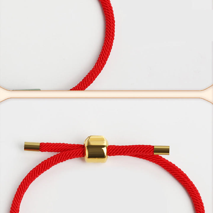 Buddha Stones Tibet Handmade Green Aventurine Red Stone Malachite Luck Protection Braided Rope Bracelet - image 5