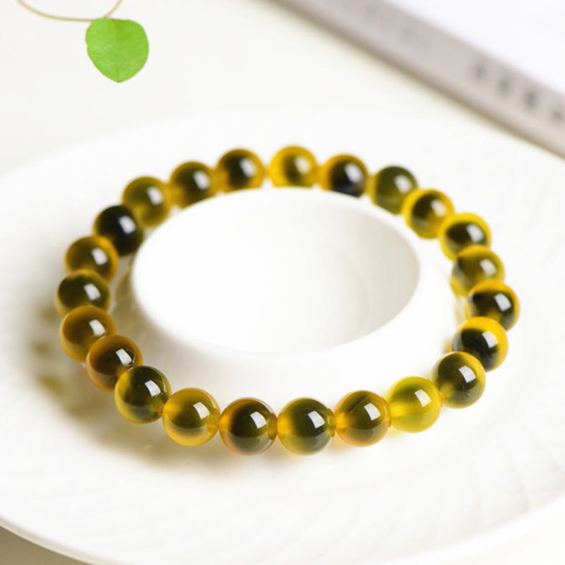 Buddha Stones Natural Colorful Candy Agate Harmony Strength Bead Bracelet - image 8