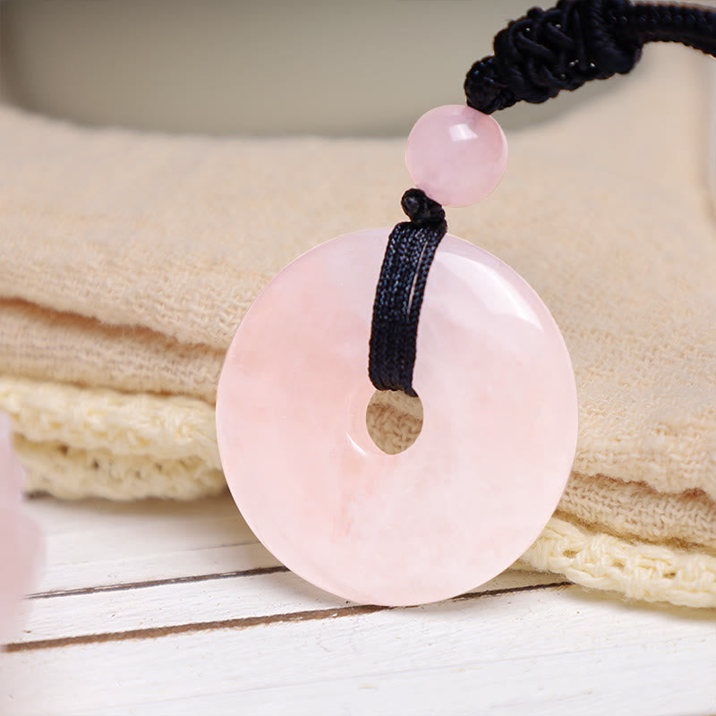 Buddha Stones Lucky Coin Pendant Healing Crystal Gemstone Necklace - image 10