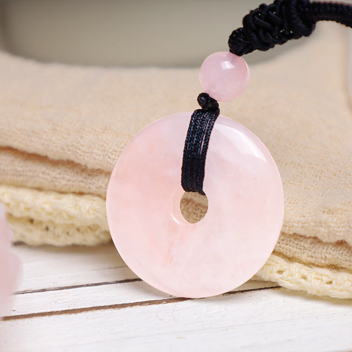 Buddha Stones Lucky Coin Pendant Healing Crystal Gemstone Necklace - image 10