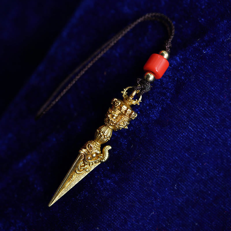 Buddha Stones Tibet Dorje Vajra Engraved Spiritual Power Pendant Hanging Decoration - image 10