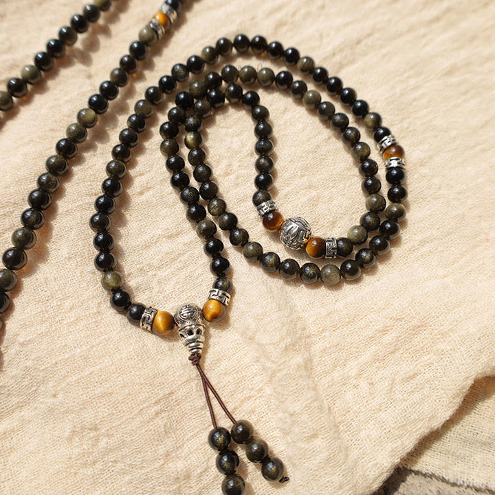Golden Obsidian Energy Bracelet Necklace - image 2