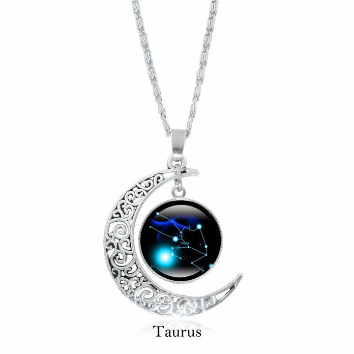 Buddha Stones 12 Constellations of the Zodiac Moon Protection Necklace Chain Pendant - Taurus - image 10