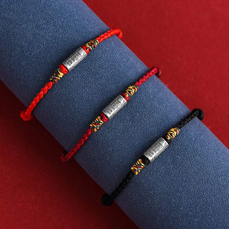 Buddha Stones Handcrafted 925 Sterling Silver Everything Goes Well Design Protection Strength Bracelet Anklet - image 27