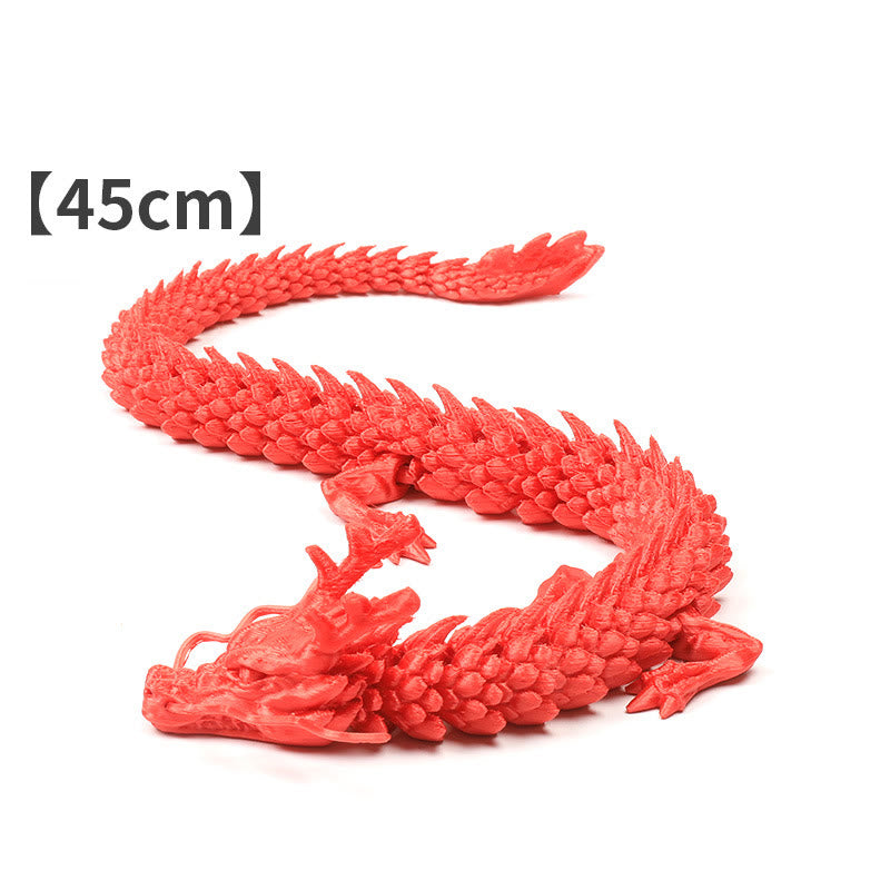 Buddha Stones Feng Shui Dragon Luminous 3D Printed Dragon Luck Success Home Decoration - Red Dragon 45cm - image 10