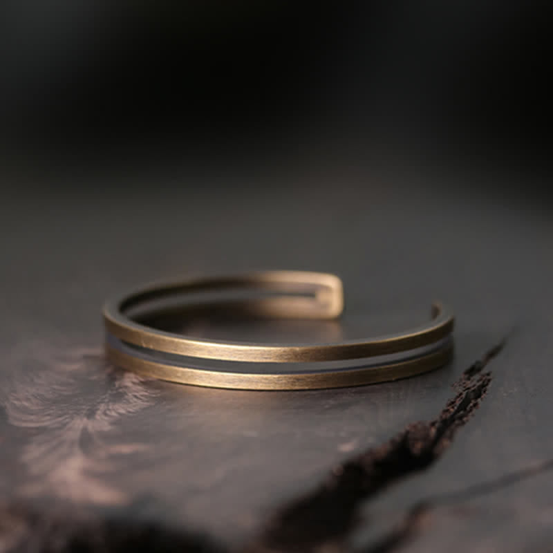 Buddha Stones Rustic Copper Luck Viking Cuff Bracelet - image 9