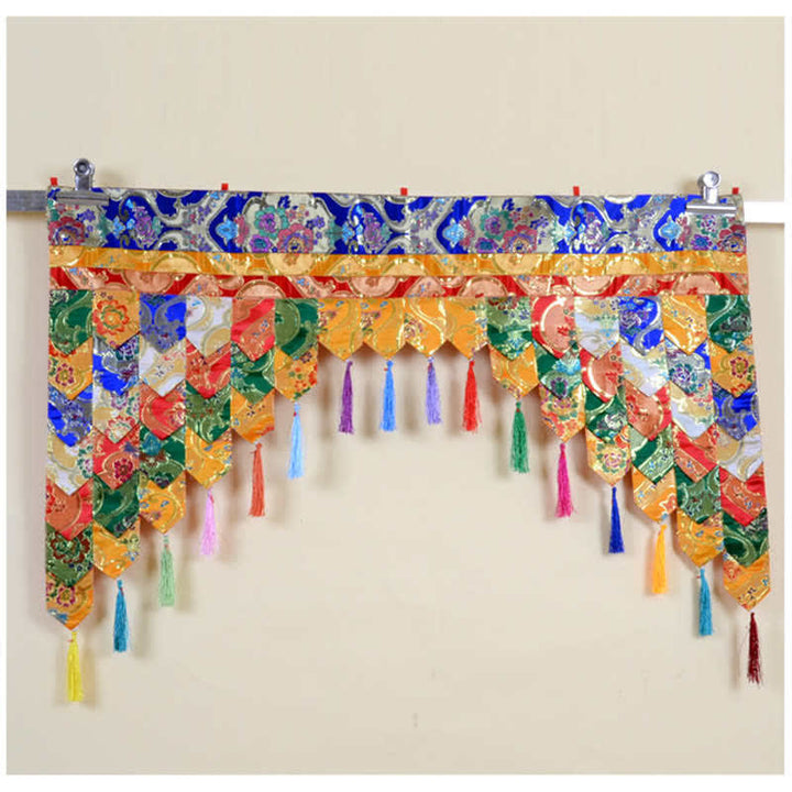 Tibetan Five Colors Hanging Curtain Prayer Altar Healing Meditation Curtain - image 4