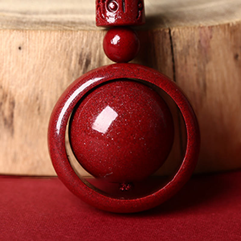 Buddha Stones Cinnabar Om Mani Padme Hum PiXiu Blessing Lucky Bead Necklace Pendant - image 17