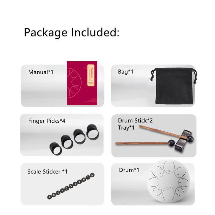 Buddha Stones Steel Tongue Drum Sound Healing Meditation Yoga Drum Kit - image 22