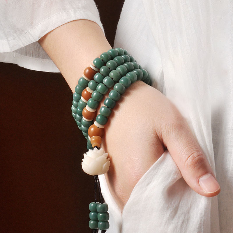 Buddha Stones Lotus Cyan Bodhi Seed Success Bracelet - image 7