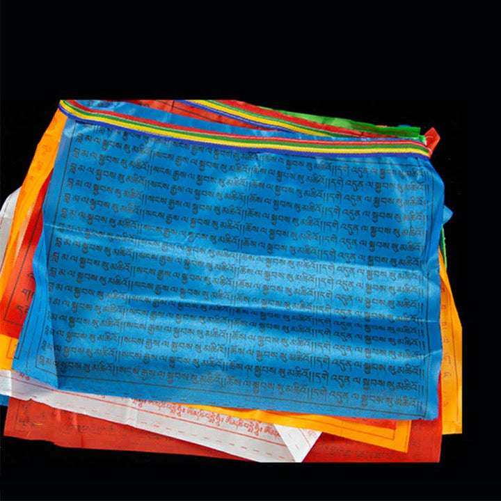 Tibetan 5 Colors Windhorse Blessing Outdoor 20 Pcs Prayer Flag - image 9