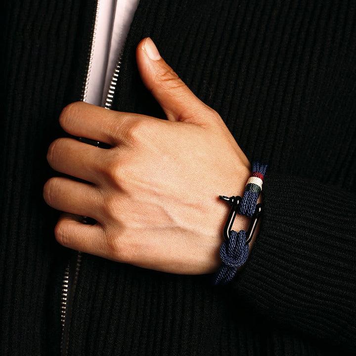 Buddha Stones Simple Design Luck Stainless Steel Buckle Bracelet - image 7