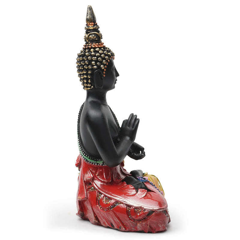 Buddha Stones Thai Buddha Serenity Resin Statue Decoration - image 5