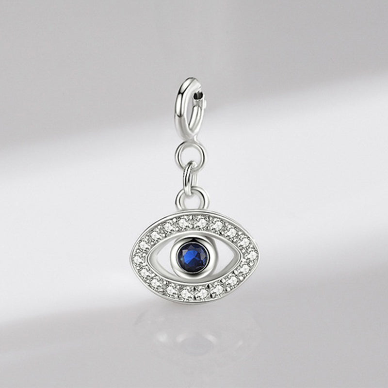 925 Sterling Silver Evil Eye Hamsa Symbol Prosperity Luck Chain Necklace Pendant - image 4