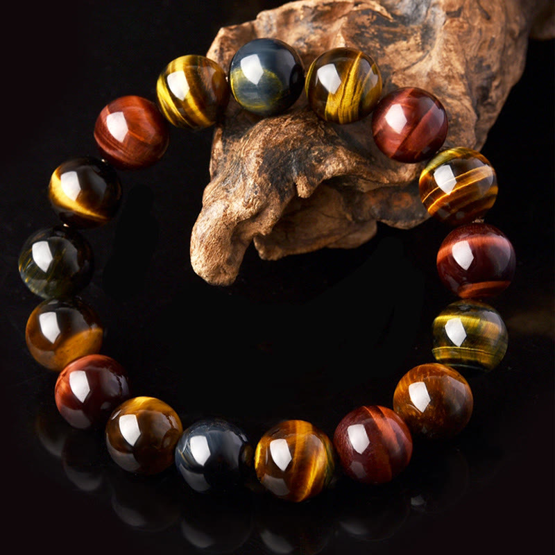 Buddha Stones Natural Tiger Eye Positive Protection Bracelet - image 1