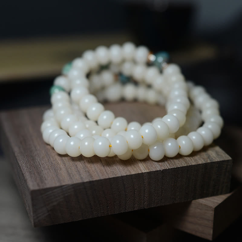 Buddha Stones 108 Mala Beads Bodhi Seed Keep Away Evil Spirits Calm Bracelet - image 2