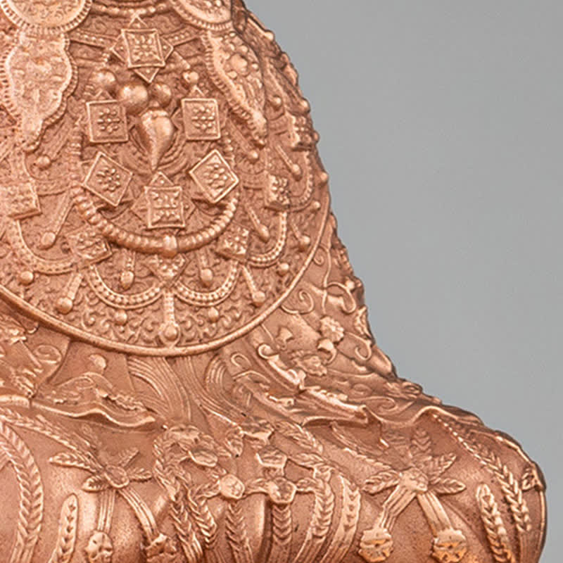 Buddha Stones Shakyamuni Figurine Compassion Handmade Copper Statue Decoration - image 9