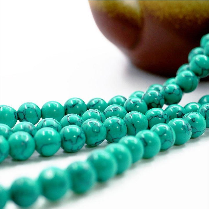 Buddha Stones Tibetan Turquoise Purification Necklace Mala - image 4