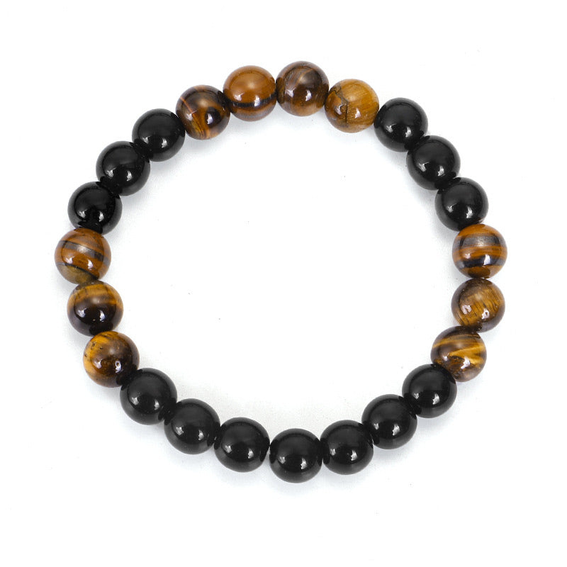 Buddha Stones Tibetan Black Onyx Tiger Eye Protection Necklace Mala Set - image 7
