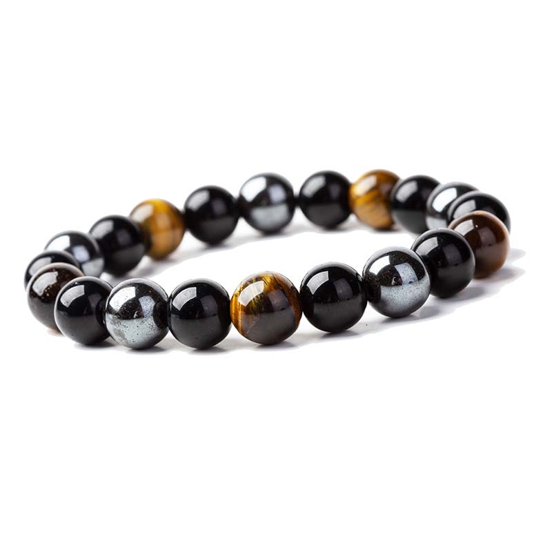 Buddha Stones Tibetan Tiger's Eye Bracelet Necklace Set - image 2