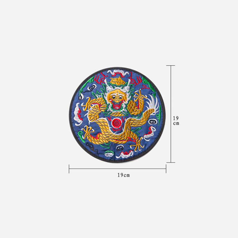Buddha Stones Dragon Embroidery Cup Mat Pad Tea Cup Coaster Kung Fu Tea Mat - image 13