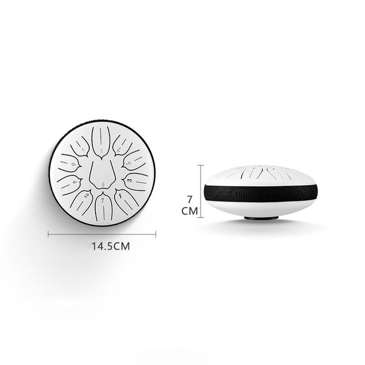 Buddha Stones Steel Tongue Drum Sound Healing Meditation Yoga Lotus Drum Kit 11 Note 6 Inch - image 9