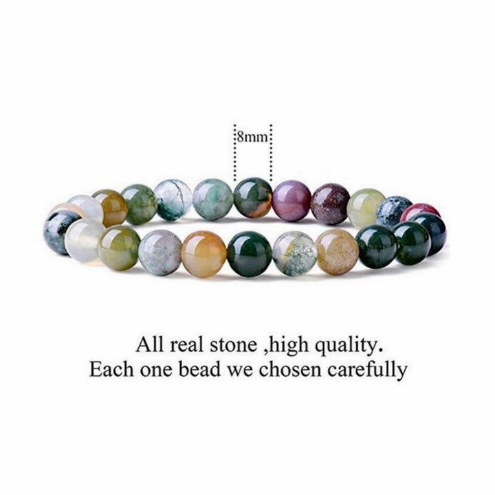 Buddha Stones  India Agate Beads Luck Yoga Bracelet - image 4