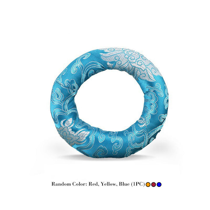 Buddha Stones Tibetan Singing Bowl Handcraft Cushion Decoration - 22cm(Random Color) - image 10