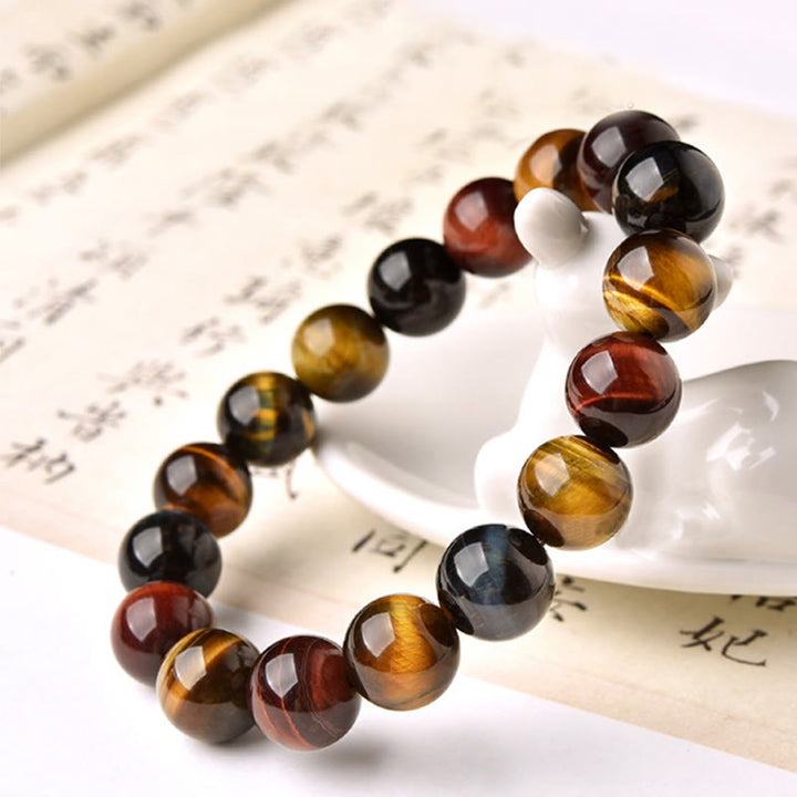 Buddha Stones Natural Tiger Eye Positive Protection Bracelet - image 4