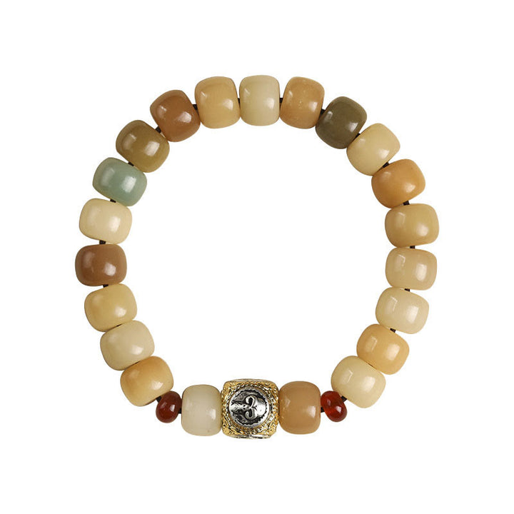 Buddha Stones Natural Bodhi Seed The Lord of the Corpse Forest Om Mani Padme Hum Wisdom Bracelet - image 3