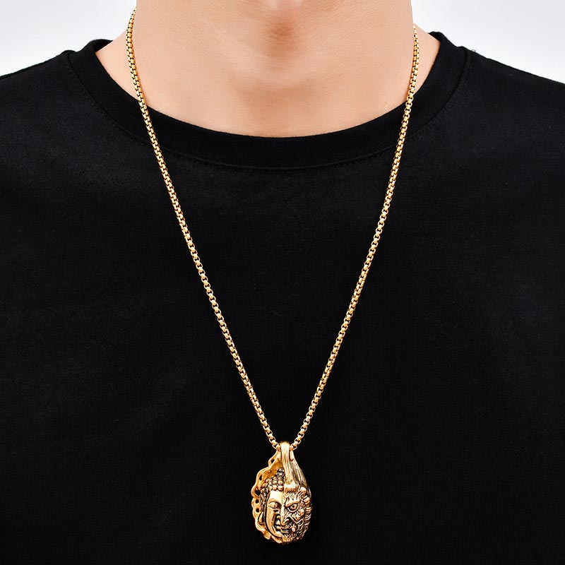 Buddha Stones Half Buddha Half Devil Powerful Necklace - image 10