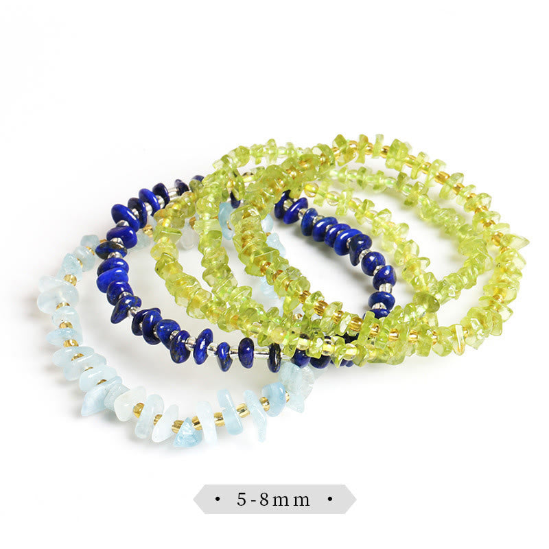 Buddha Stones Natural Irregular Shape Stone Crystal Meditation Balance Bracelet - image 16