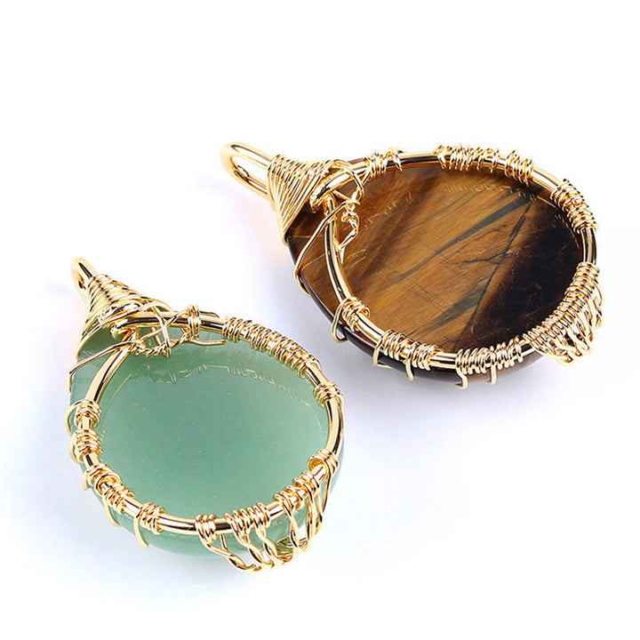 Buddha Stones Natural Quartz Crystal Tree Of Life Healing Energy Necklace Pendant - image 36