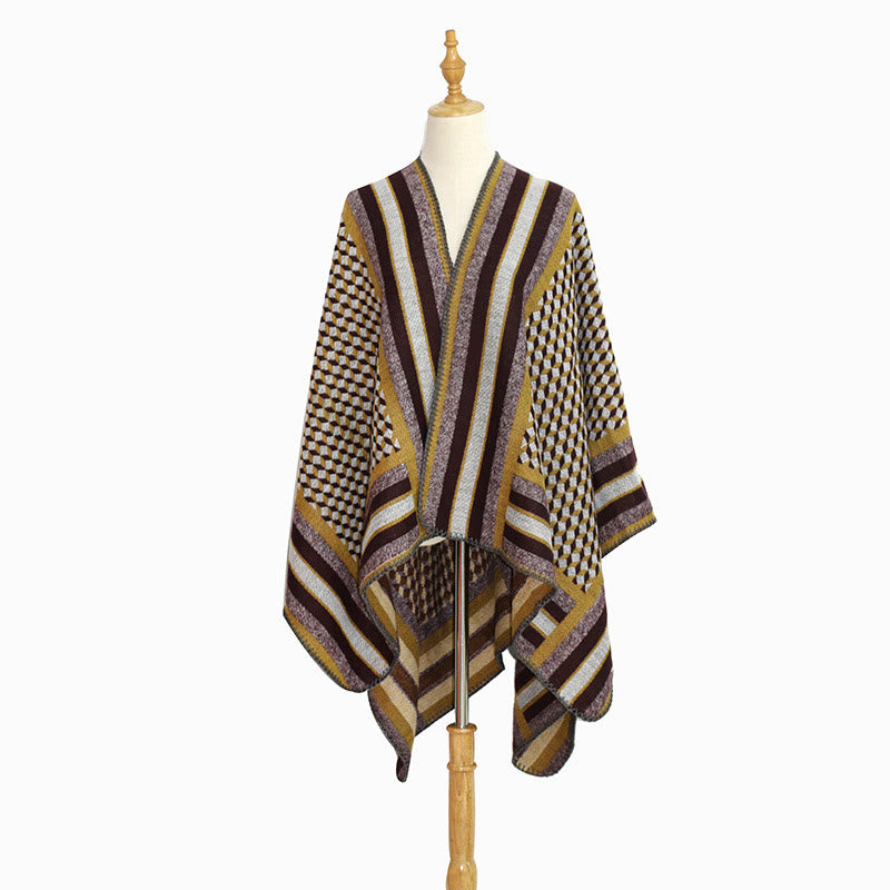 Buddha Stones Tibetan Shawl Classic Pattern Winter Cozy Warm Travel Scarf Wrap - image 24