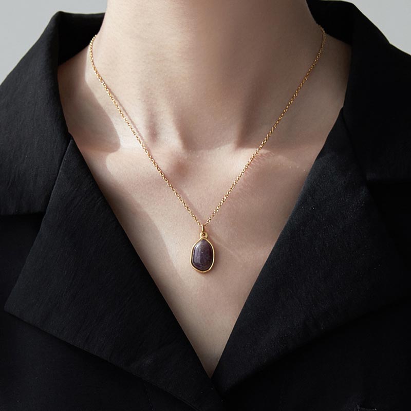 Buddha Stones Natural Green Aventurine Amethyst Rose Quartz Blessing Necklace Pendant - image 9