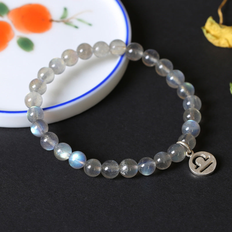 12 Constellations of the Zodiac Moonstone Charming Bracelet - image 1