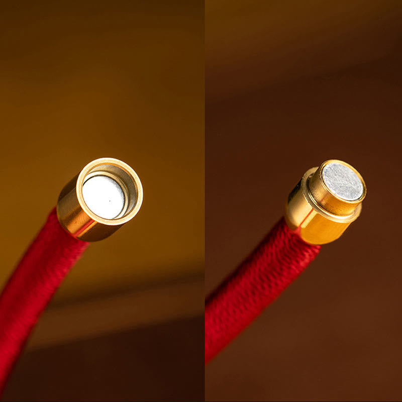 Buddha Stones Tibetan Handmade King Kong Knot Protection Magnetic Buckle Braided Bracelet - image 9