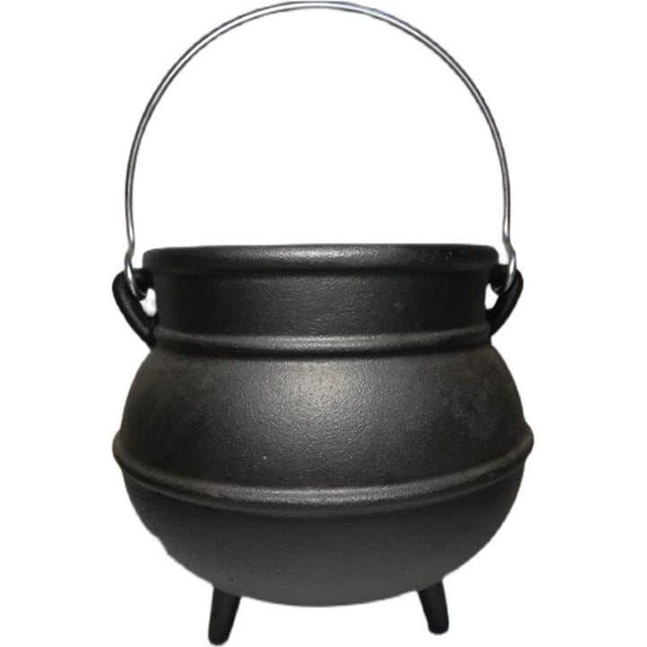 Buddha Stones Cast Iron Cauldron Prayer Altar Burning Holder Incense Sage Smudging Rituals Use Items - Large Incense Burner 18*15.5cm - image 8