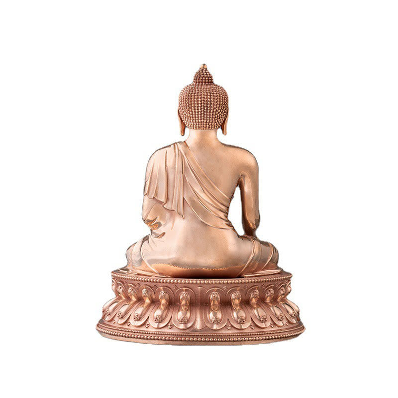 Buddha Stones Gautama Shakyamuni Buddha Figurine Serenity Copper Statue Home Decoration - image 8