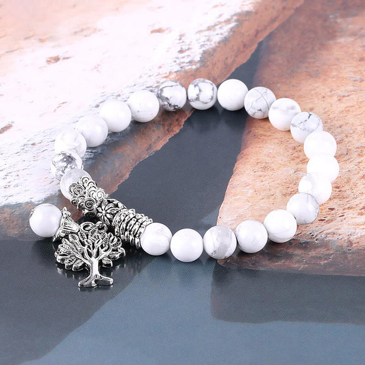 Buddha Stones Natural Gemstone Tree of Life Lucky Charm Stretch Bracelet - image 37