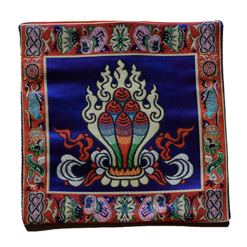 Buddha Stones Prayer Altar Mat Healing Meditation Vajra Auspicious Symbols - image 10