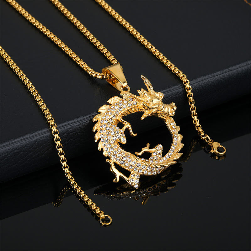 Buddha Stones Chinese Zodiac Dragon Pattern Success Necklace Pendant - image 2