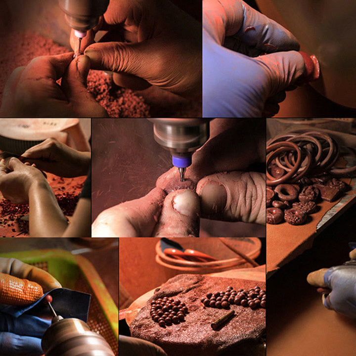 Buddha Stones Tibet Cinnabar Om Mani Padme Hum Engraved Blessing Braided Bracelet - image 19