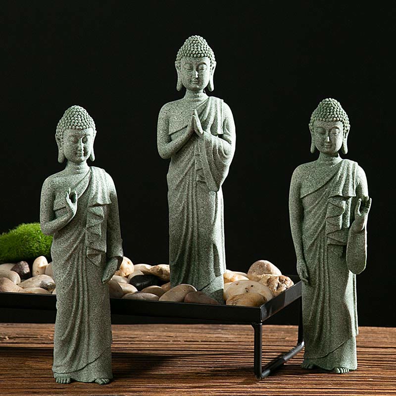 Buddha Stones Tibetan Meditation Contemplation Buddha Serenity Compassion Statue Figurine Decoration - image 12