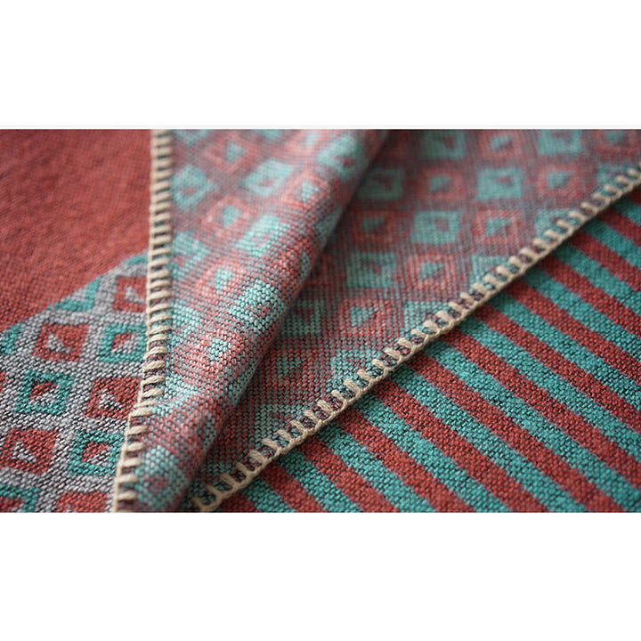 Buddha Stones Tibetan Shawl Striped Diamond Pattern Winter Warm Soft Scarf - image 9