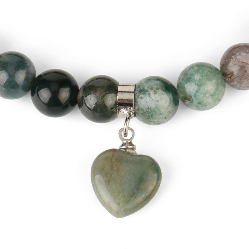 Buddha Stones Natural Quartz Love Heart Healing Beads Bracelet - image 7