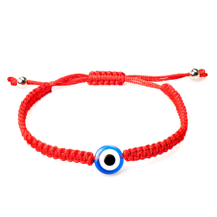Buddha Stones 4Pcs Evil Eye Seven Knot Red String Protection Bracelet - image 10