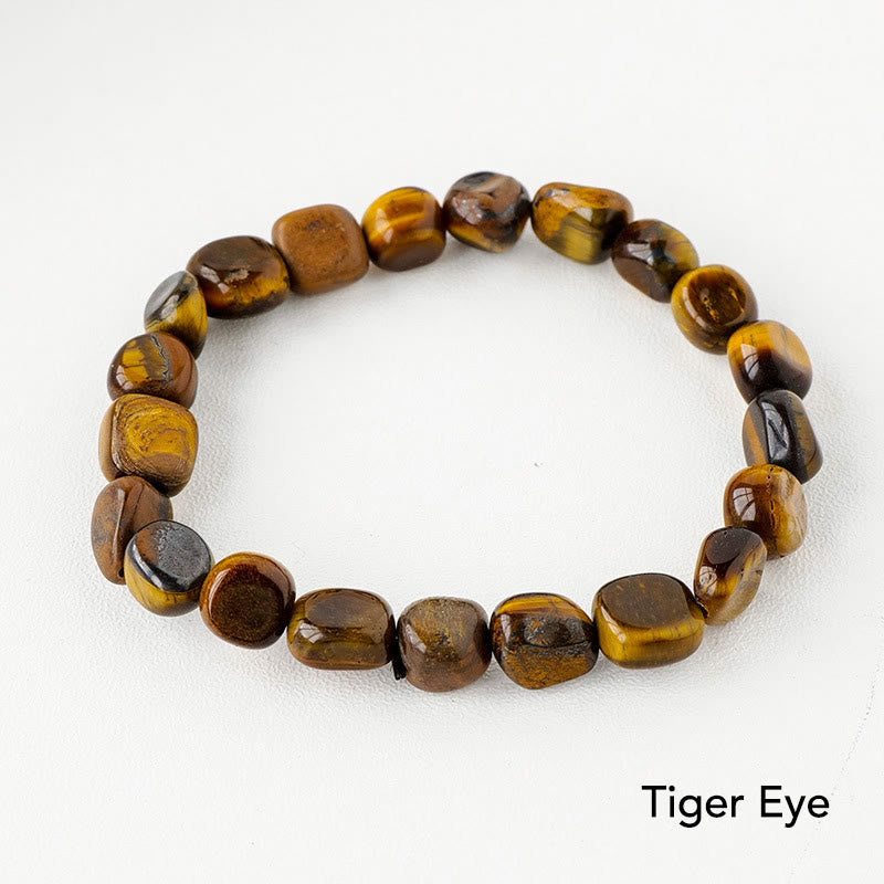 Natural Irregular Shape Crystal Stone Spiritual Awareness Bracelet - Tiger Eye - image 28