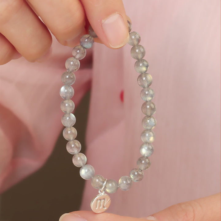 12 Constellations of the Zodiac Moonstone Charming Bracelet - image 18